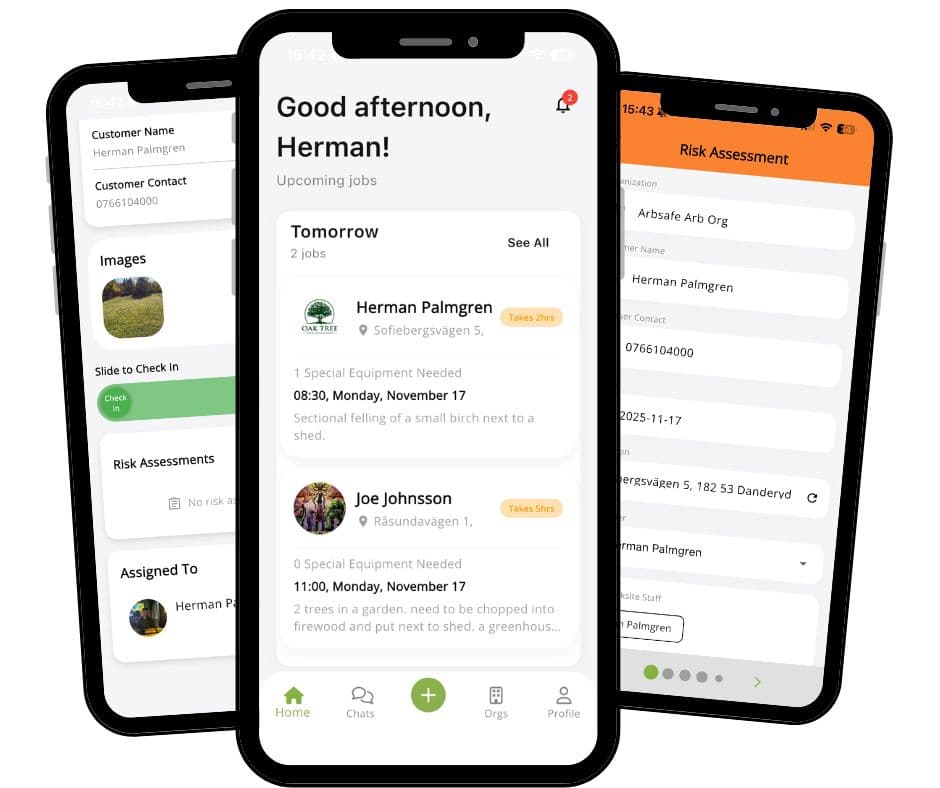 Arbsafe App Screenshot